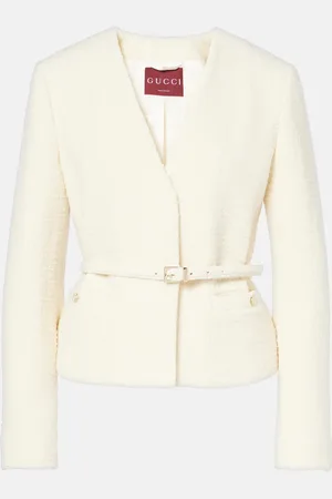 Gucci Belted wool-blend bouclÃ© jacket