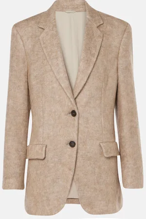 Brunello Cucinelli Wool, mohair, and cashmere-blend blazer