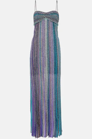 Missoni Striped sequined lamÃ© maxi dress