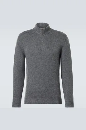 LE KASHA Cashmere half-zip sweater