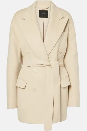 Joseph Double-breasted belted wool and silk blazer