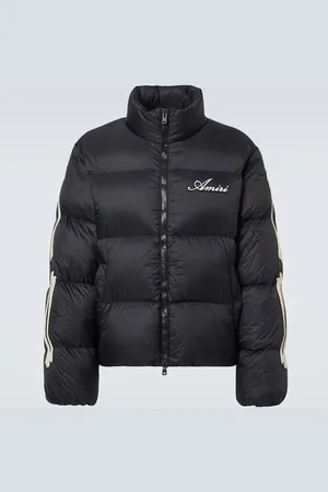 AMIRI Bones logo patch-appliquÃ© down jacket