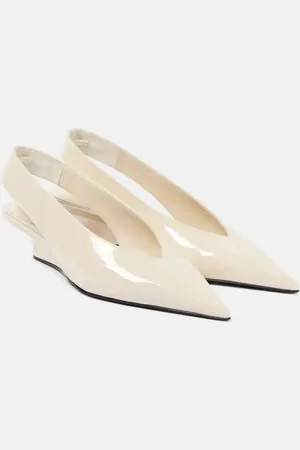 Totême Patent leather slingback wedges