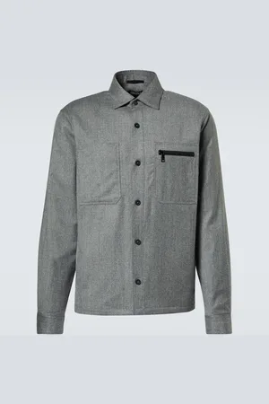 Ermenegildo Zegna Padded wool mÃ©lange overshirt