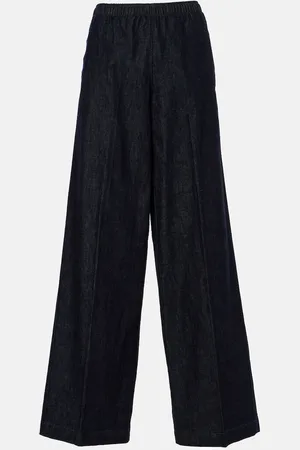 Vince Low-rise cotton twill wide-leg pants