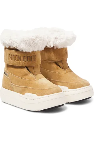 Moon Boot Junior Park Strap suede snow boots