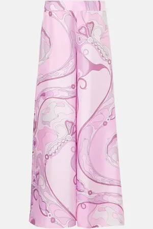 Puccini Vivara silk twill wide-leg pants