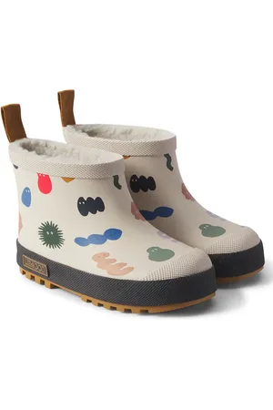 Liewood Jesse faux shearling-lined rain boots
