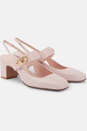 VALENTINO GARAVANI VLogo patent leather slingback pumps