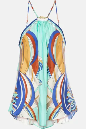 Camilla Printed silk top