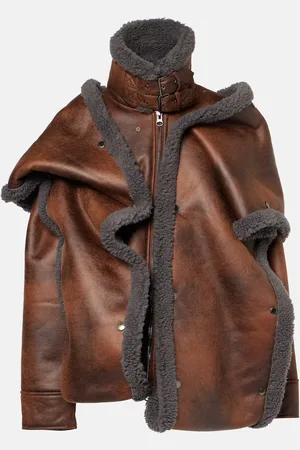Y / PROJECT Snap Off faux shearling-trimmed jacket