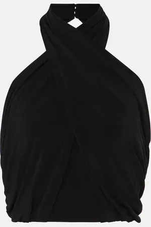 Saint Laurent Halterneck jersey top