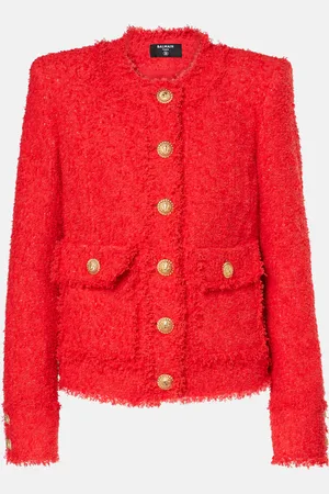 Balmain Cropped tweed jacket
