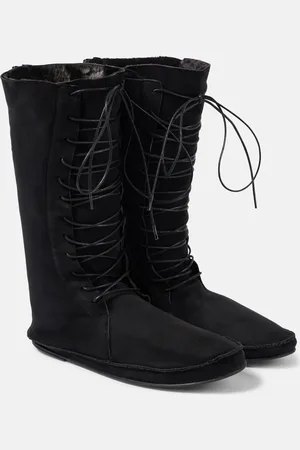 The Row Tyler suede lace-up boots
