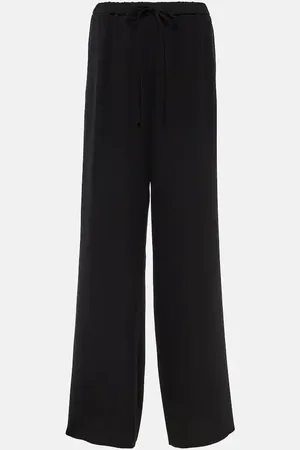 VALENTINO Cady Couture high-rise wide-leg pants