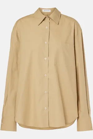 The Frankie Shop Lui oversized cotton shirt