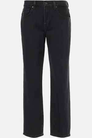 7 for all Mankind Julia mid-rise straight jeans