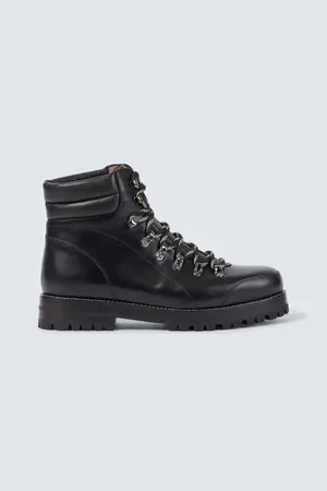 Manolo Blahnik Janka leather lace-up boots
