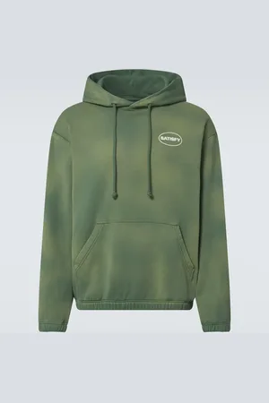 SATISFY Logo cotton jersey hoodie