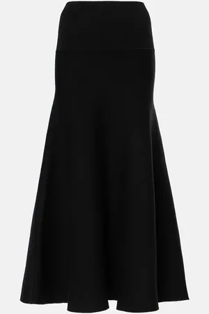 The Frankie Shop Gabrielle knitted midi skirt