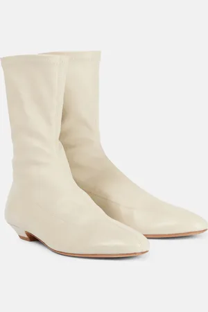 Khaite Apollo leather ankle boots