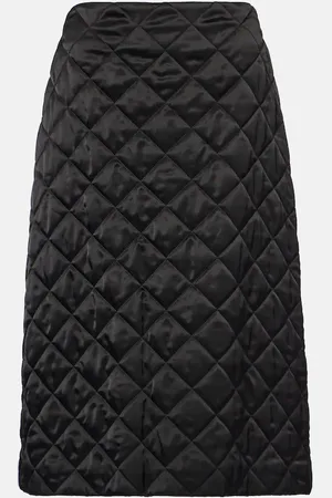 Jil Sander Quilted satin midi skirt