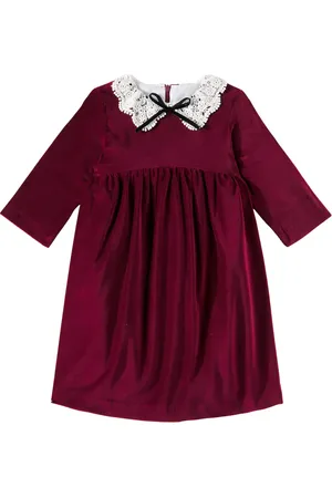 La Coqueta Antonella cotton velvet dress