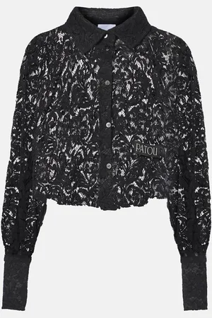 Patou Cropped lace blouse