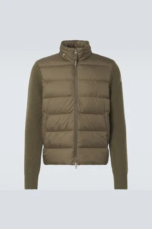 Moncler Down-paneled wool jacket