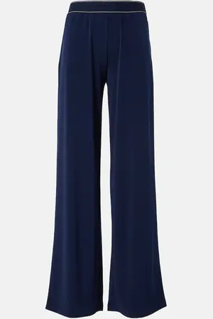 Vince Mid-rise jersey wide-leg pants