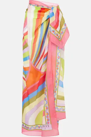 Puccini Iride cotton beach cover-up