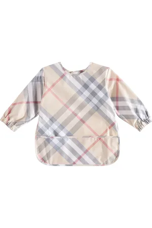 Burberry Baby checked cotton bib