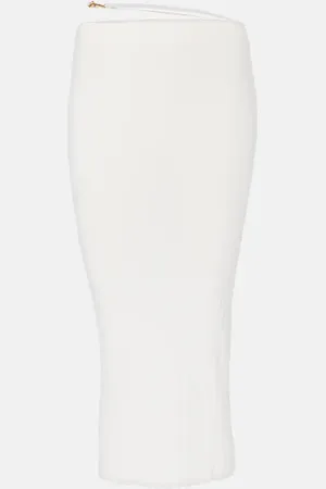 Jacquemus PralÃ¹ scalloped midi skirt