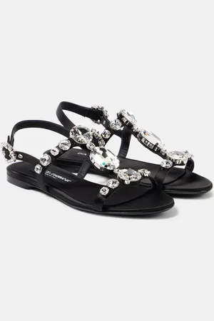 Dolce & Gabbana Bianca embellished satin sandals