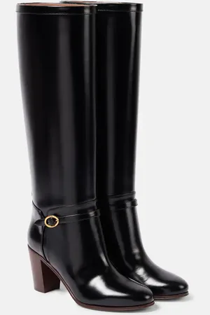 VALENTINO GARAVANI Pattie 75 leather knee-high boots