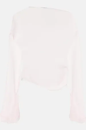 J.W.Anderson Asymmetric sheer draped blouse