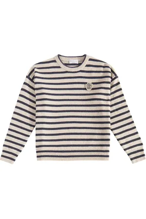 Brunello Cucinelli Striped cashmere and wool sweater