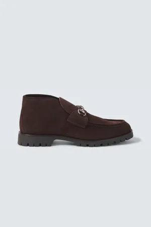 Gucci Horsebit suede desert boots
