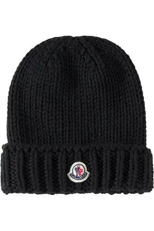 Moncler Logo ribbed-knit wool beanie