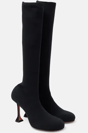 Amina Muaddi Veneda 95 knee-high sock boots