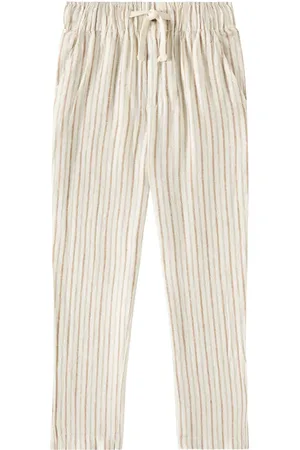 Rylee + Cru Kalen linen-blend straight pants