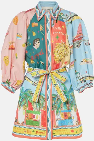 ALÉMAIS AlÃ©mais All Aboard linen minidress