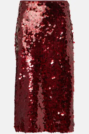 Vince Lucite sequined midi skirt