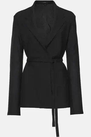 Joseph Haxo wool-blend voile wrap blazer