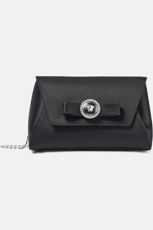 VERSACE Gianni Ribbon Small satin clutch
