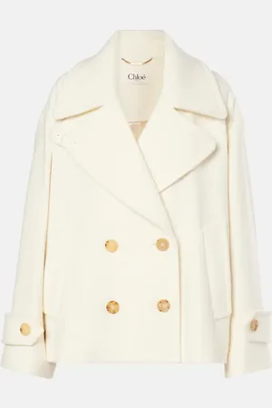 Chloé ChloÃ© Cropped wool-blend coat