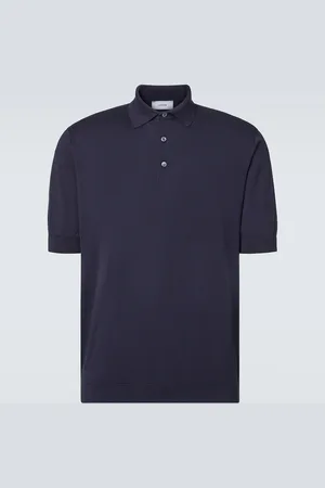 LARDINI Knitted cotton polo shirt