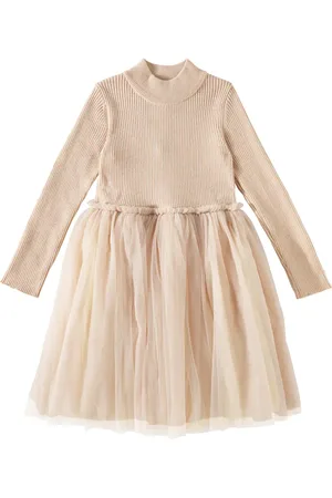Donsje Lotus tulle and wool-blend dress