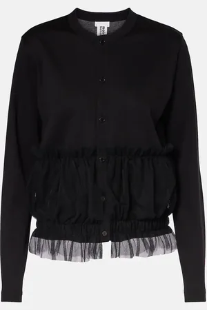 NOIR KEI NINOMIYA Ruffled cotton cardigan