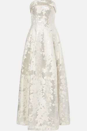 Simkhai Octavia lamÃ© jacquard corset gown